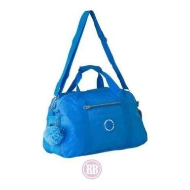 Imagem de Bolsa Sacola Rebecca Bonbon Transversal Viagem Academia Azul