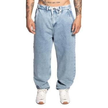 Imagem de Calça DC Shoes Jeans Worker Oversize Blue Denim SM25 Azul, Água, 48