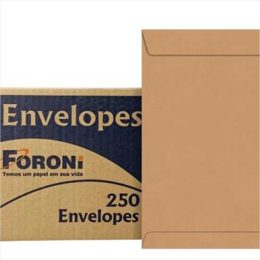 Imagem de Envelope Kraft 200X280mm Foroni caixa com 250 envelopes