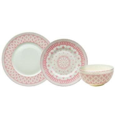 Imagem de Aparelho de Jantar Tie Mood 18 Peças em Porcelana - L'Hermitage