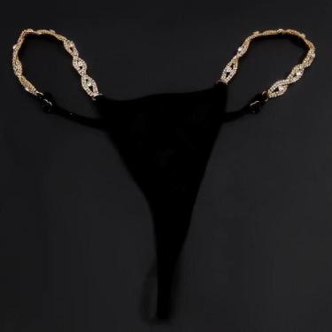 Imagem de Biquíni Sexy Feminino Com Strass E Decoração De Olho De Diabo, Acessór