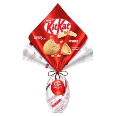 Imagem de Ovo de Pascoa Nestle Kit Kat White com Wafer Crocante 338,5g - Nestlé