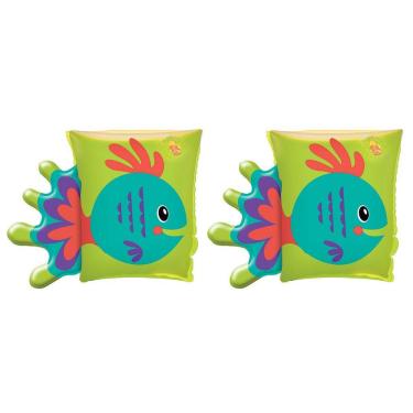 Imagem de Boia de Braço Infantil Inflável Peixinho Verde Mor