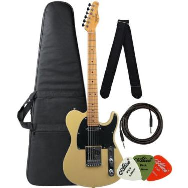 Imagem de Guitarra Tagima Tw-55 Butterscotsh + Capa + Correia + P10 + Palhetas