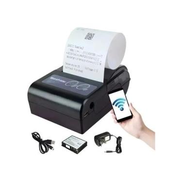 Imagem de Mini Impressora Portatil Bluetooth Com Bobina Preta Oi Vida Oi-1005