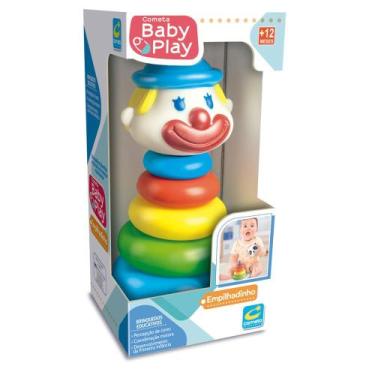Imagem de Brinquedo Educativo Baby Play Palhaço de Empilhar Cometa R319