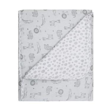 Imagem de Manta Bebê Flanelada Dupla Face Selvinha 90 X 80Cm Papi