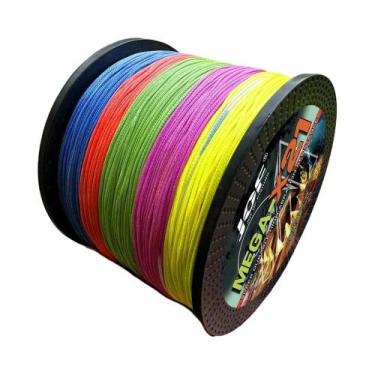 Imagem de Linha De Pesca Trançada PE De 21 Fios Durável, Alta Visibilidade, Lisa