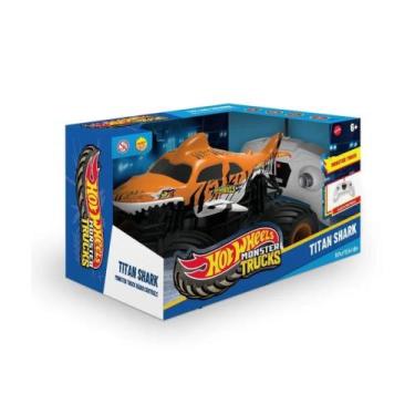 Imagem de Brinquedo Infantil Monster Truck Titan Shark de Controle Remoto Hot Wh