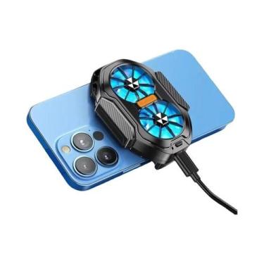 Imagem de Cooler Para Celular Com Ventilador Duplo 2025 FS01, Resfria Em 10 Segu