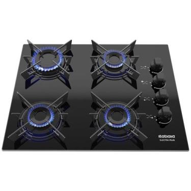 Imagem de Cooktop 4 Bocas a Gás GLP Itatiaia Preto Electra Plus, Preto, Bivolt