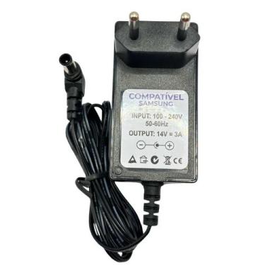 Imagem de Fonte de Alimentação 14v 3a 6.5x4.4 - Genérica, Bivolt