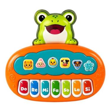 Imagem de Teclado Musical Infantil com Sons e Teclas Coloridas Brinquedo Educati