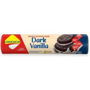 Imagem de Biscoito Recheado Dark Vanilla Zero Lactose, Zero Açúcar Lowçucar 120g