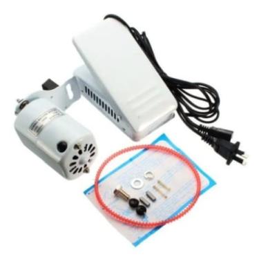 Imagem de Motor E Pedal Máquina Costura Doméstica 220W - SM-50B-220 - Branco