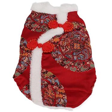 Imagem de Roupas para cães, aparência moderna, material de pelúcia para animais de estimação, adequado para cães para gatos (M)