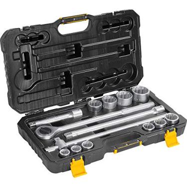 Imagem de Vonder, Jogo De Soquetes Estriados, Encaixe 3/4", 22 Mm A 50 Mm, Com 14 Peças.