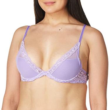 Imagem de Natori Sutiã com decote profundo de penas, Lilás francês, 32DD
