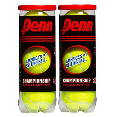 Imagem de Penn Bolas de tênis Championship – Bolas de tênis pressurizadas de feltro regular – 2 latas, 6 bolas