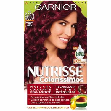 Imagem de Tintura Garnier Nutrisse Coloríssimos 6660 Louro Escuro Ultra Vermelho