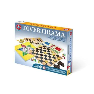 Imagem de Jogo Divertirama Damas Xadrez Ludo E Mais - Estrela