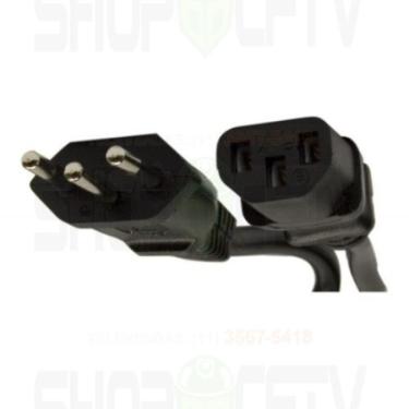 Imagem de Cabo de Força 3 metros - Tripolar - Novo Padrão Brasileiro - 0,75mm / 10A - para Fonte até 1200W