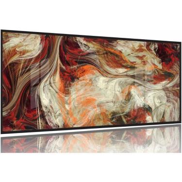 Imagem de Quadro Decorativo Abstrato Moderno Sala Quarto 130x60 Moldura Preta 2x2