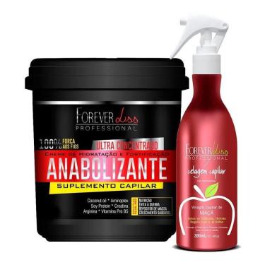 Imagem de Kit Forever Liss Vinagre De Maçã 300Ml + Anabolizante 950G