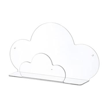 Imagem de Rack De Exibição De Armazenamento Em Nuvem Prateleiras De Parede De Nuvem Cabides De Prateleiras Estante De Parede Prateleiras Alpendre Acrílico Suporte De Exibição