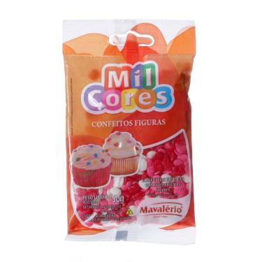 Imagem de Confeito Mini Figura Coração com 50g Mávalario