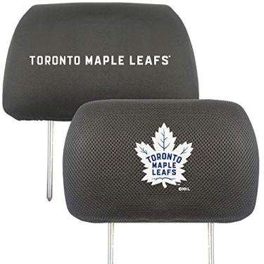Imagem de Capas para encosto de cabeça automotivo NHL Toronto Maple Leafs, cores do time, tamanho único