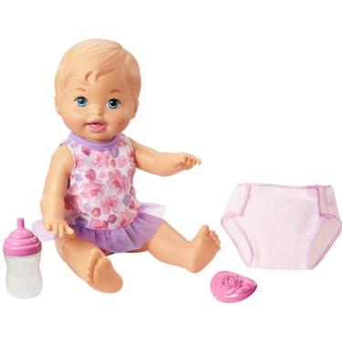 Imagem de Boneca Little Mommy Bebê Hora de Fazer Xixi Loira - Mattel