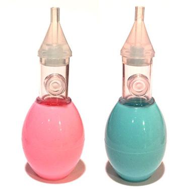 Imagem de (Azul) - Ajude seu bebe a respirar e dormir melhor. Aspirador Nasal BoogiePully Baby. Limpavel e reutilizavel. Sistema de valvula anti-refluxo sem acumulo de molde nunca sopra o muco de volta para o nariz do bebe com compressao continua. Chupe muco, nao apenas ar. (Azul)