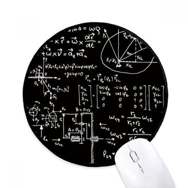 Imagem de Matrix Mathematical Formulas Science Calculus Mouse Pad Desktop Office Tapete Redondo para Computador