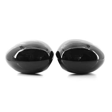 Imagem de Qudai Conjunto de tampas de espelhos laterais L+R par de reposição de revestimento de tampa de retrovisor de porta para Mini R55 R56 R57 R58 R59 R61