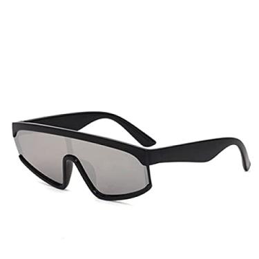 Imagem de Óculos de sol esportivos femininos de uma peça ao ar livre grandes óculos de sol para mulheres Vintage Lunette De Soleil Femme, tira, com uma bolsa