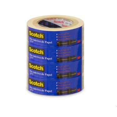 Imagem de Scotch, 3M, Fita de Empacotamento, Papel Liso, Marrom, 48mm x 50m, 4 rolos