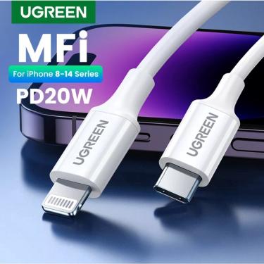 Imagem de Cabo ugreen USB Tipo C para Lightning (1 metro ) Certificado MFi carregamento rápido