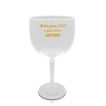 Imagem de Taça Gin Branca Personalizada Metas Para 2021