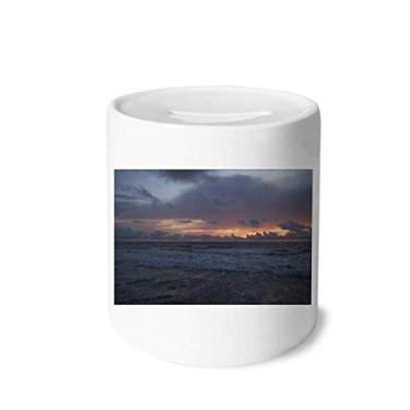 Imagem de DIYthinker Céu oceano água ciência natureza caixa dinheiro caixa cerâmica porta-moedas presente cofrinho