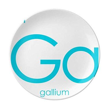 Imagem de Elementos Químicos Mesa Período Metais Pobres Prato Ga de Gállio Decorativo Porcelana Salver Prato de Jantar