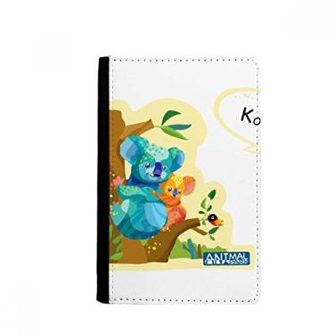 Imagem de Austrália Coala e Eucalipto Aquarela Porta-passaporte Notecase Burse Capa carteira porta-cartões