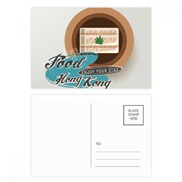 Imagem de Cartão postal Hong Kong sushi com camarão China conjunto de cartões postais de aniversário para envio de cartões de agradecimento