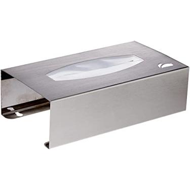 Imagem de Suporte Dispenser Porta Máscara Descartáveis Bancada ou parede em Aço inox escovado 430 - Biovis