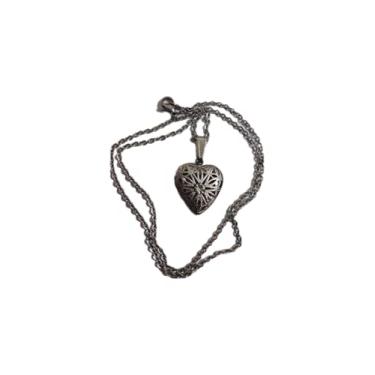 Imagem de Corrente com Pingente Aço Inox Coração Radiante Relicário