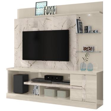 Imagem de Estante Home Para TV 55 Polegadas 6411 Calacata Off White Madetec