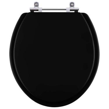 Imagem de Assento Sanitário Poliester Fiori para vaso Fiori-Preto-Luxo