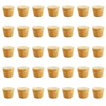 Imagem de 50 peças de alargadores de cortiça cônicos de madeira rolhas de vinho rolhas de vedação reutilizáveis para barra de garrafa, artesanato faça você mesmo, acessórios de cozinha (16 x 12 x 15 mm)