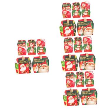 Imagem de Gatuida 32 Peças caixa de maçã portátil sacos de natal papel caixas de presente caixas de embalagem de presente caixas de festa de natal caixa de presente caixa de doces Mala saco de doces