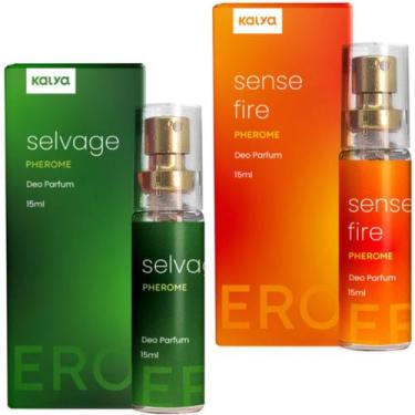 Imagem de Perfume Feminino E Masculino Selvage Sense Fire Kit Com 2 - Kalya
